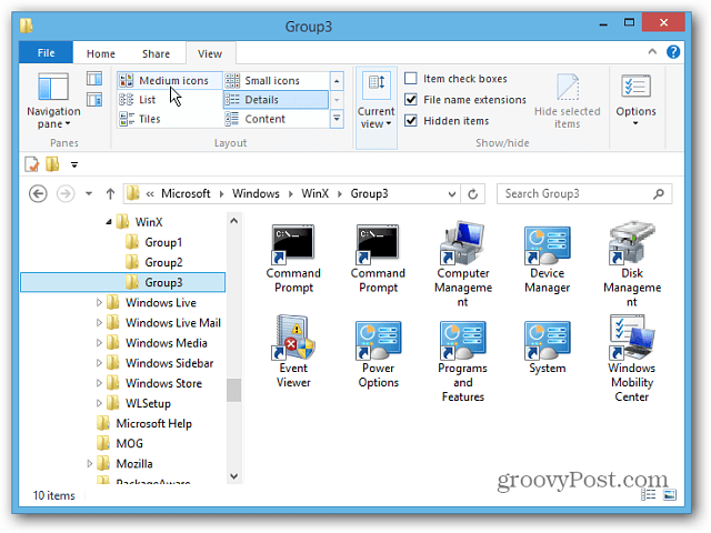 Kuinka muokata Windows 8 Power User -valikkoa