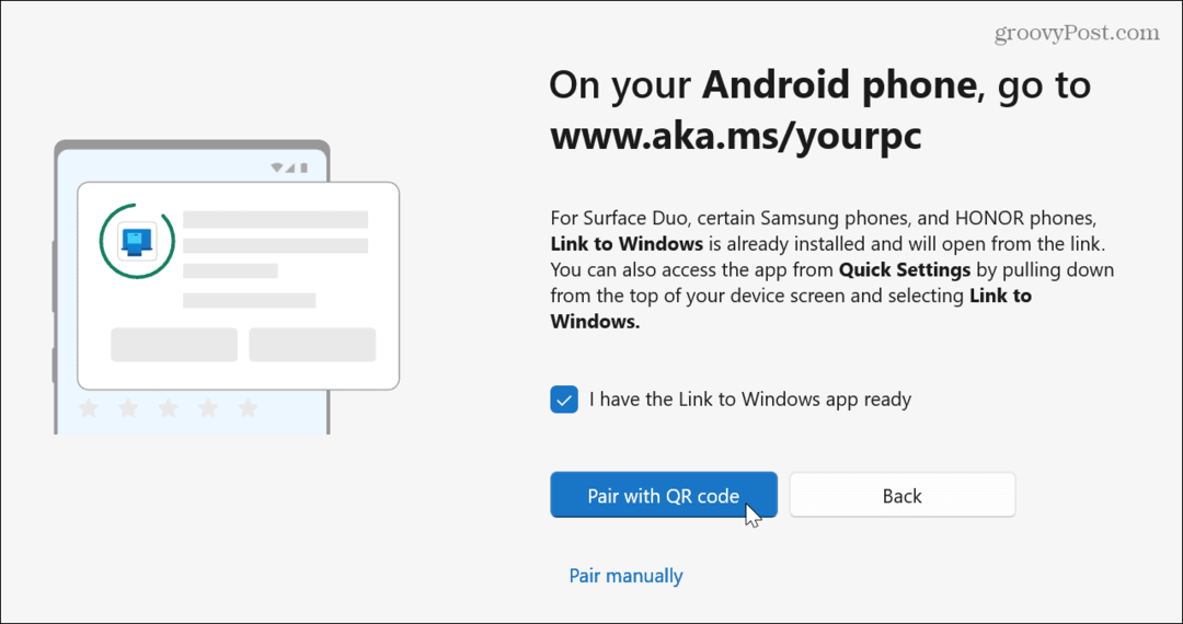 Valokuvien siirtäminen Androidista Windows 11:een Puhelinlinkin avulla