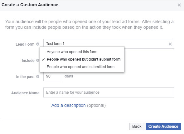 Luo mukautettu sitouttamisyleisö Facebook-yleisönhallinnassa.