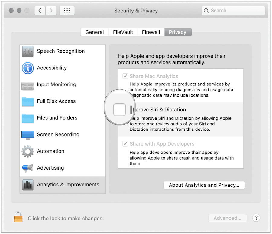 Siri Opt-Out Mac-käyttöjärjestelmässä