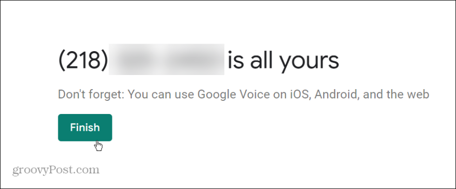 Google Voice -numerosi