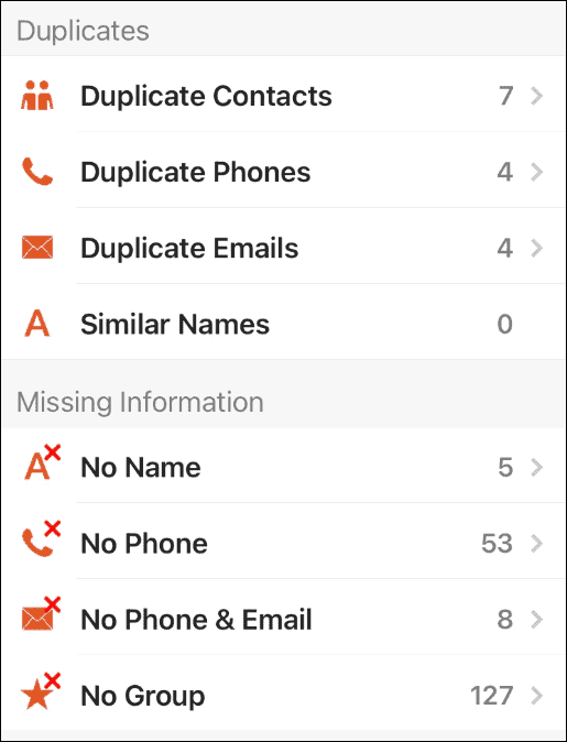 Contacts Pro poistaa päällekkäiset yhteystiedot iPhonesta