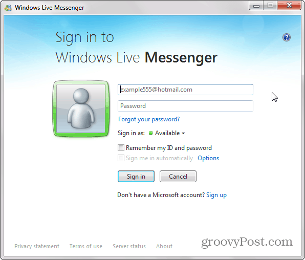 Windows Live Messenger elpyi