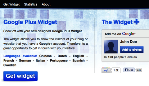 google + -widget