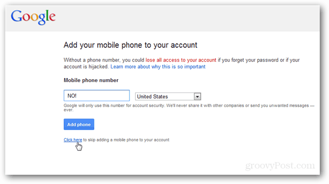 Google, lopeta kysy minulta puhelinnumeroni [irrotettu]