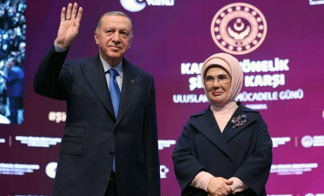 Ensimmäinen nainen Erdoğanin erityinen viesti kansainväliselle naisiin kohdistuvan väkivallan poistamisen päivälle!