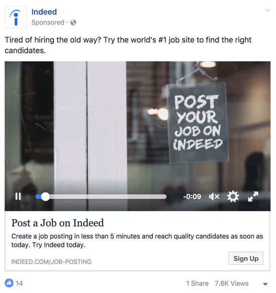 Varmista, että Facebook-mainoksesi välittää tarjouksesi edut selvästi kohdeyleisöllesi.
