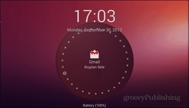 Ubuntu Lockscreen -pää