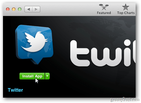 Virallinen OS X: n Twitter-sovellus