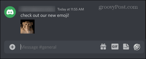 discord emoji -viesti