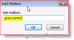 Outlook 2010 -näyttökuva lisää postilaatikko