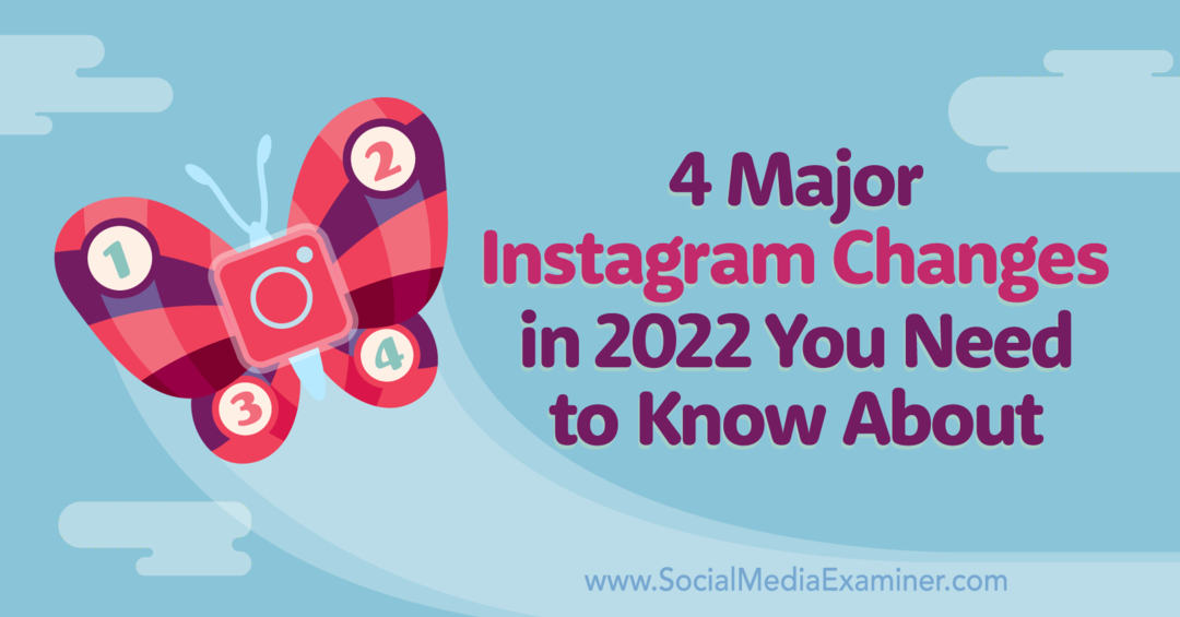 4 suurta Instagram-muutosta vuonna 2022, joista sinun on tiedettävä, Marly Broudie Social Media Examinerissa.
