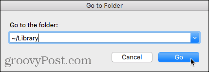 Siirry Mac-sovelluksen Finder-kansioon -valintaikkunaan