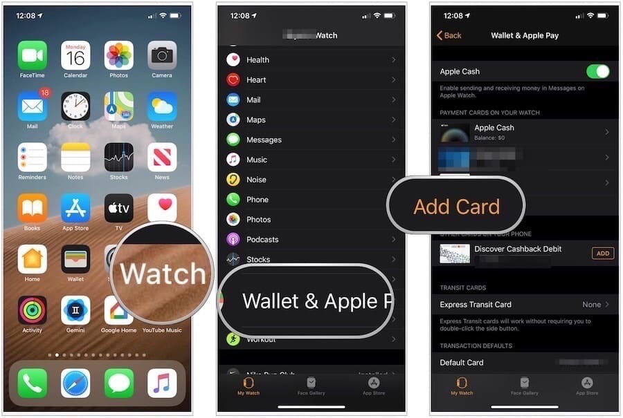 Apple Pay Apple Watch -palvelussa