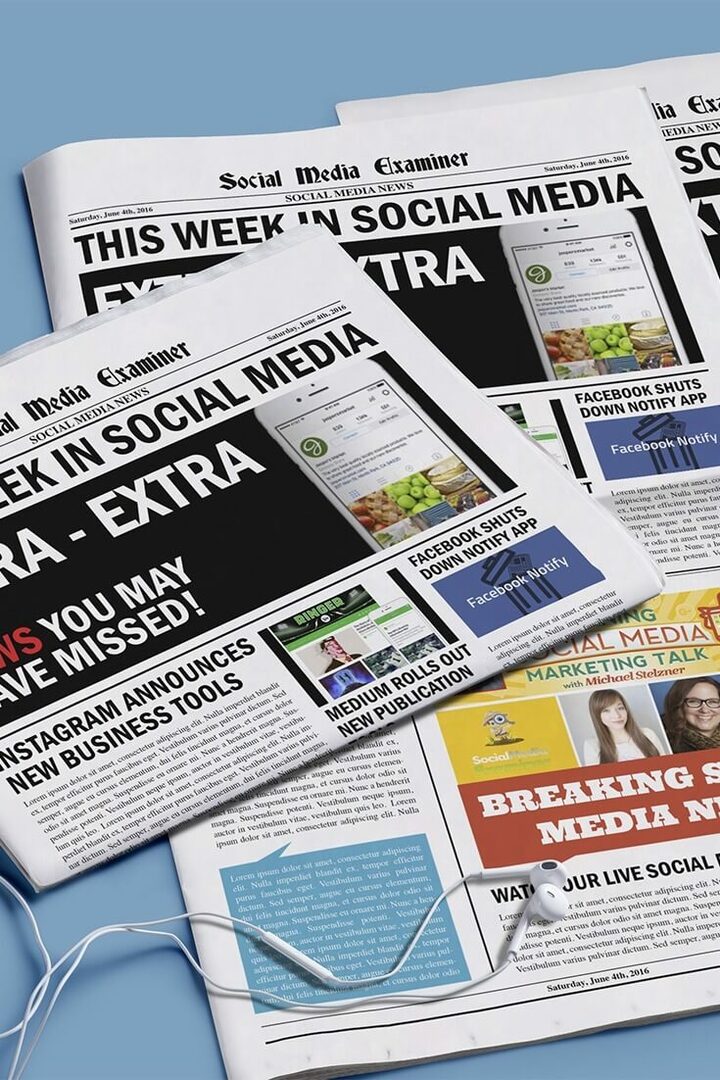 Instagram julkaisee yritysprofiilit ja muut sosiaalisen median uutiset 4. kesäkuuta 2016.
