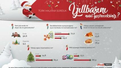 Areda Survey keskusteli turkkilaisten uuden vuoden mieltymyksistä! Kananliha on kalkkunanlihaa uutena vuonna...