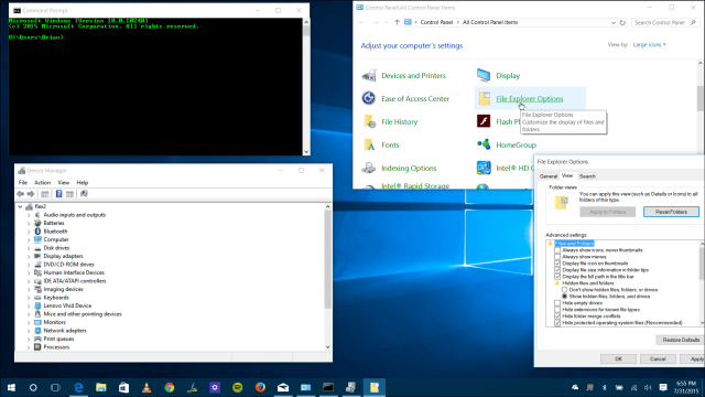 Perinteiset apuohjelmat Windows 10