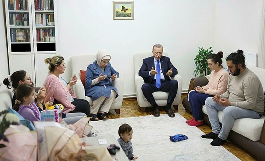 Presidentti Erdoğanin ja Emine Erdoğanin mielekäs vierailu maanjäristyksestä selviytyneiden perheiden luo!