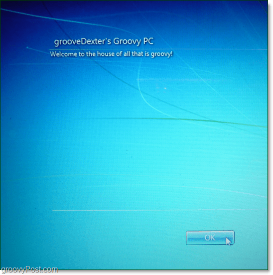 Windows 7 käynnistysviestin oikeudellinen huomautus