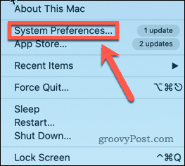 mac-järjestelmäasetukset