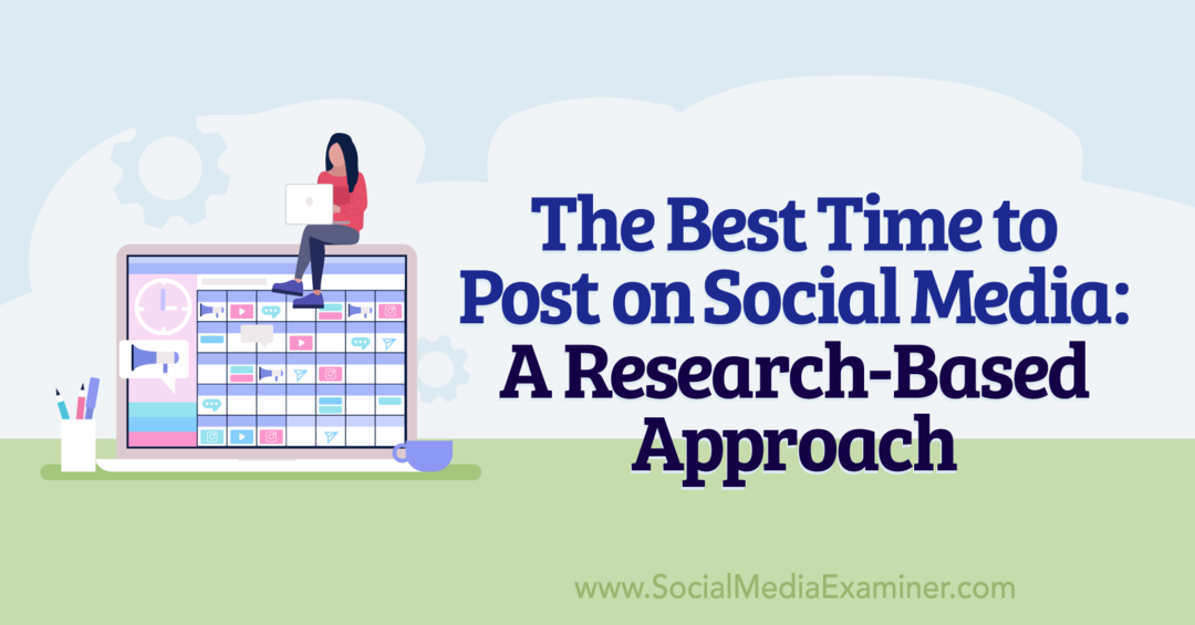 Paras aika julkaista sosiaalisessa mediassa: Tutkimuspohjainen lähestymistapa: Social Media Examiner