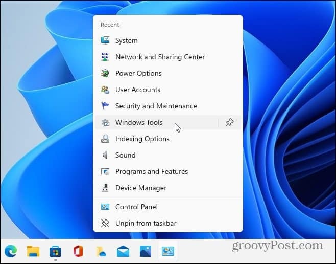 Käytä CPL -kohteita Windows 11 -tehtäväpalkki