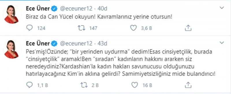 Vastaa isäntä Ece Ünerille Deniz Çakırille!