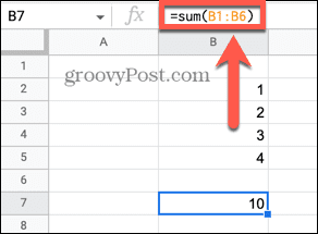 google Sheets ei pyöreä viittaus