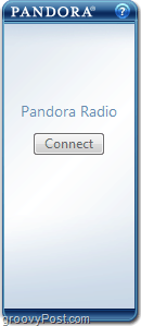 Yhdistä-painike käynnistää Pandora-pienoisohjelman Windows 7