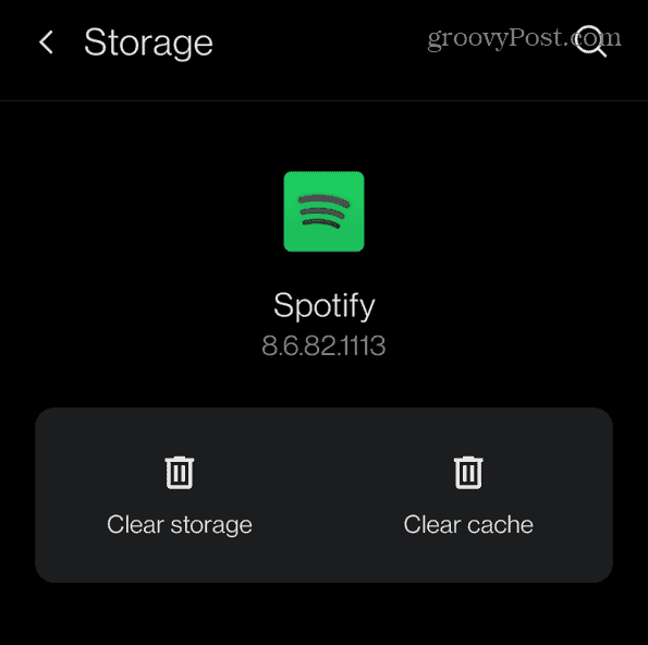 tyhjennä Spotify-välimuisti Spotify Android