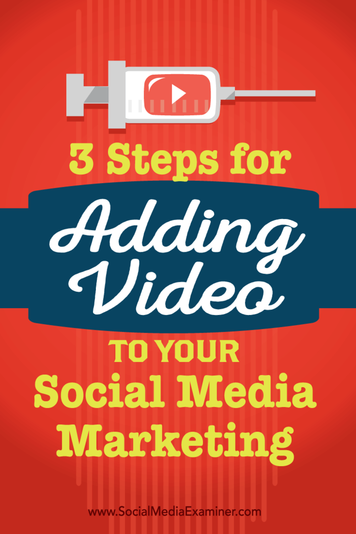 miten lisätä video sosiaalisen median markkinointiin