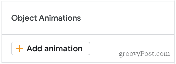 Lisää animaatio Google Slidesiin