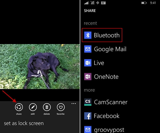 Windows Phone 8.1 -vinkki: Jaa tiedostoja Bluetoothin kautta