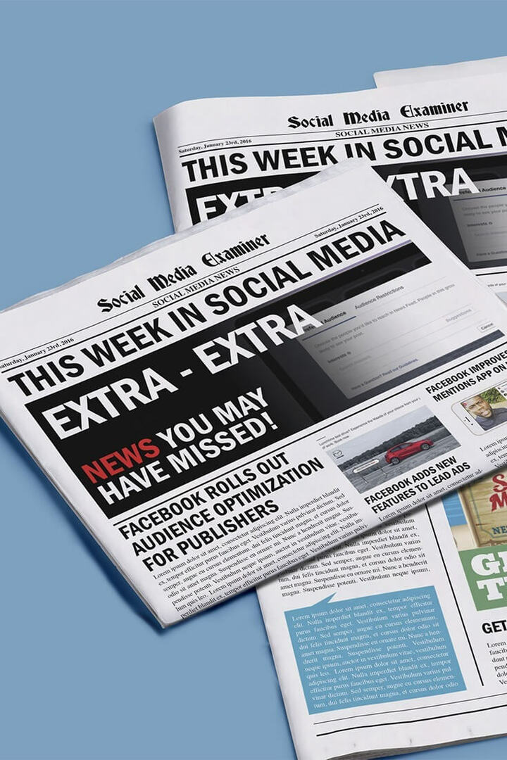 Facebook-yleisön optimointi julkaisijoille: Tällä viikolla sosiaalisessa mediassa: sosiaalisen median tutkija