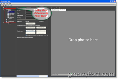 Microsoft Pro Photo -työkalujen metatiedot:: groovyPost.com