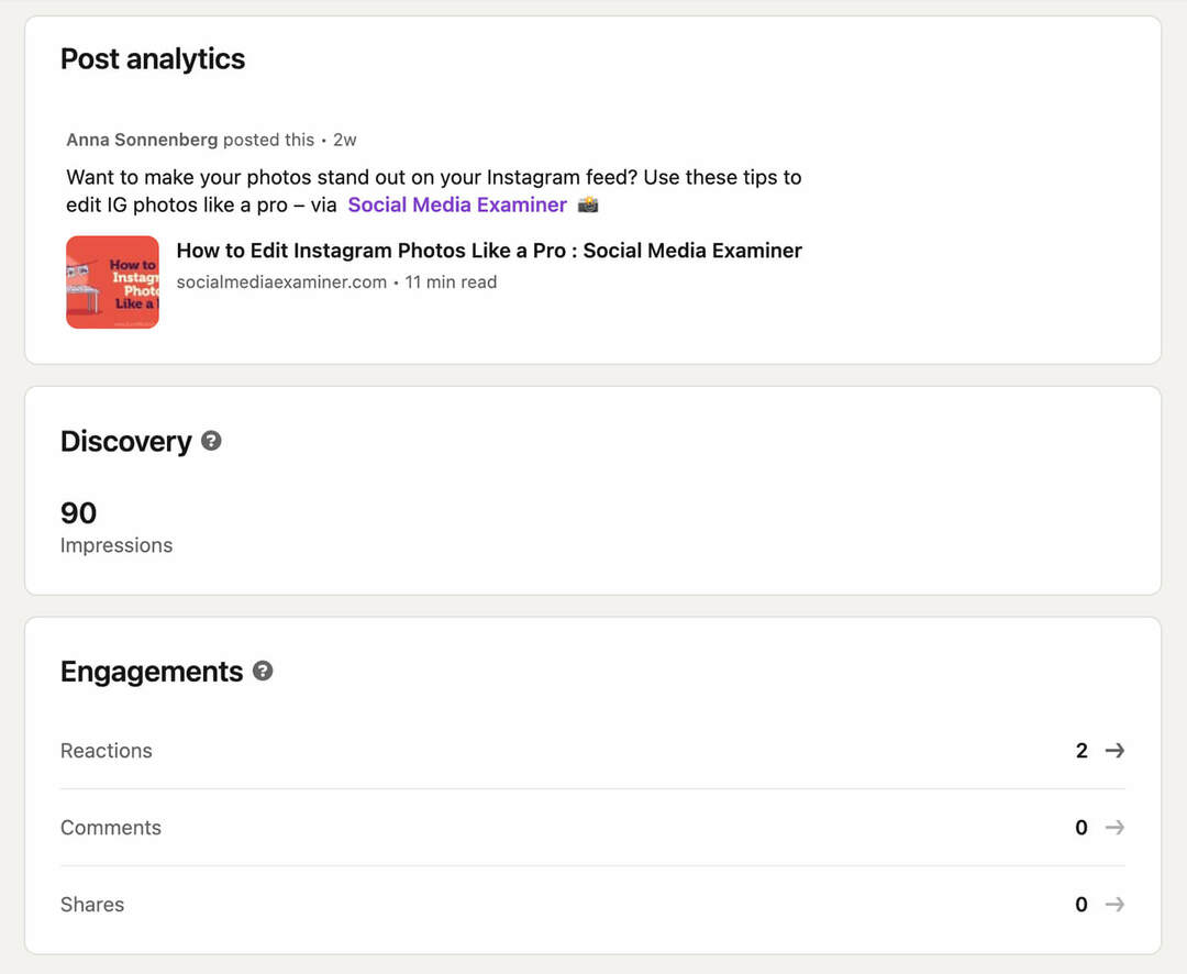 kuinka-to-use-evaluate-linkedin-content-analytics-linkedin-personal-post-analytics-discovery-engagements-example-14