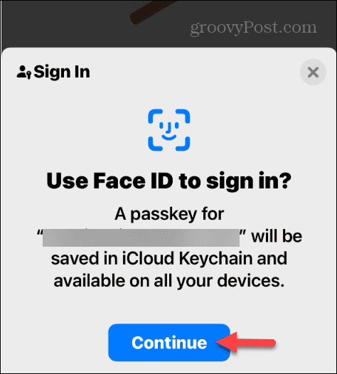 jatka Face ID: n käyttöä salasanalla