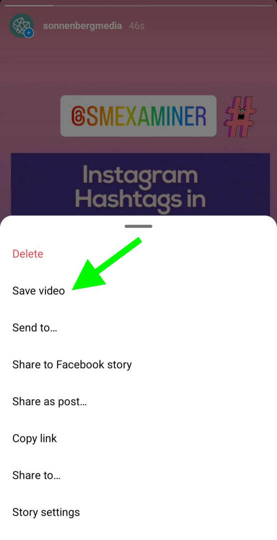 miten-tallentaa-sisältö-orgaaninen-instagram-tarinat-pyyhkäisy-tiedosto-esimerkki