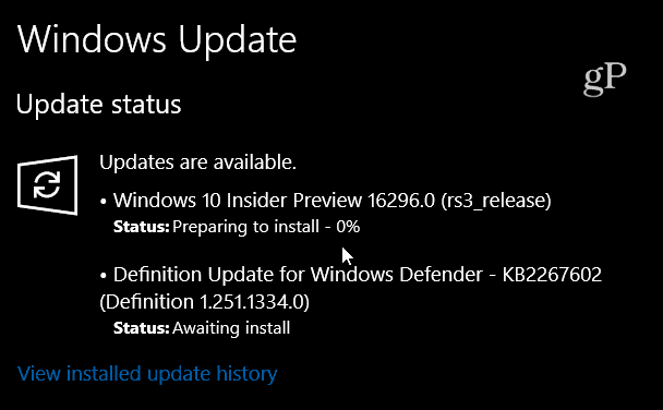 Microsoft julkaisee Windows 10 Preview Build 16296 -tietokoneen