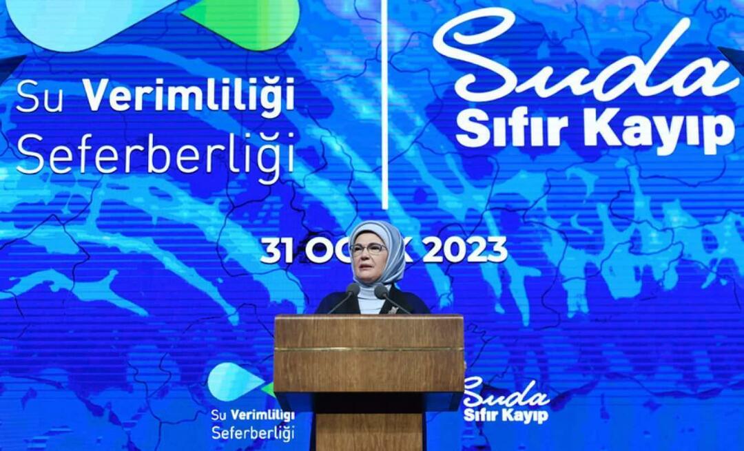 Emine Erdoğan osallistui "Water Efficiency Campaign" -esittelykokoukseen!