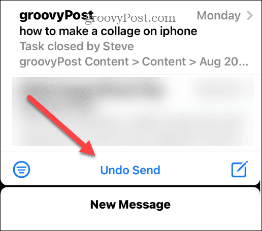 Peruuta sähköpostin lähetys iPhonessa tai iPadissa