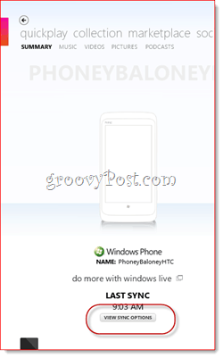 Windows Phone 7: n langaton synkronointi Zunen kanssa
