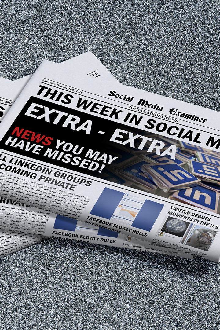 sosiaalisen median tutkijan viikoittaiset uutiset 10. lokakuuta 2015