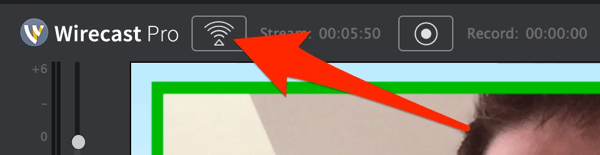 Aloita suoranäytön lähettäminen Wirecastissa.