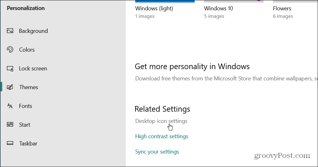 palauttaa Windowsin työpöydän kuvakkeet