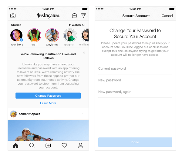 Instagram ilmoitti aloittavansa epäaitojen tykkäysten, seuraajien ja kommenttien poistamisen tileiltä, ​​jotka käyttävät kolmansien osapuolten sovelluksia ja botteja parantaakseen niiden suosiota.