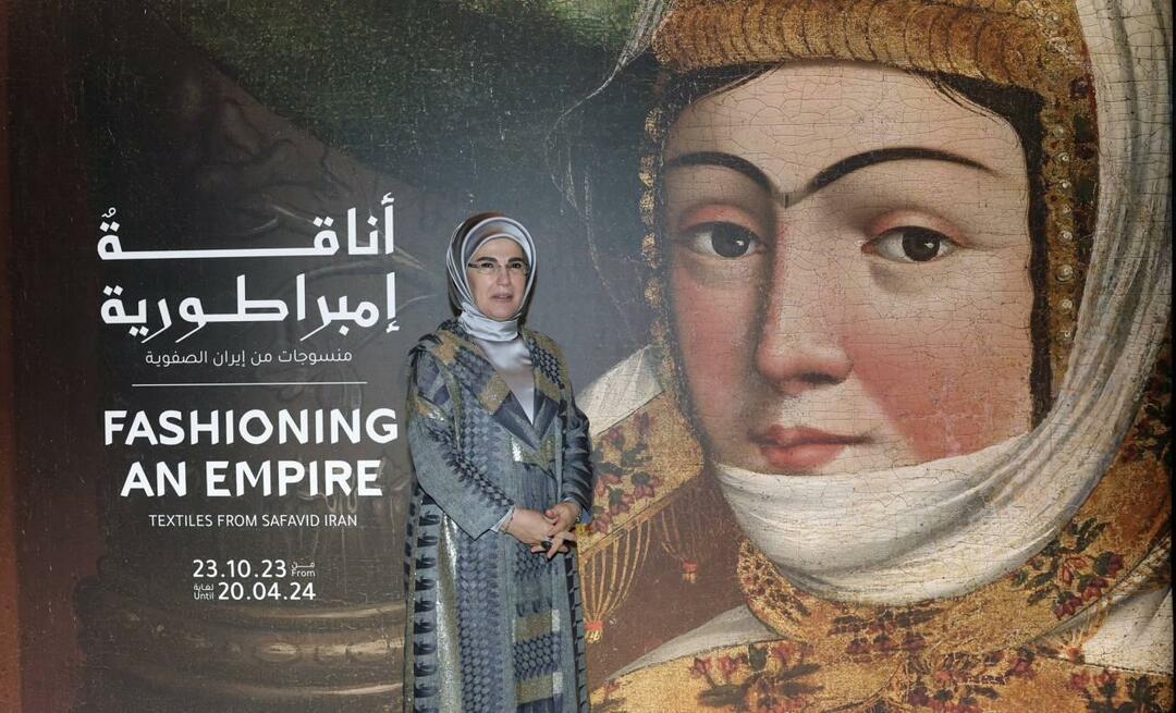 Ensimmäinen nainen Erdoğanin vierailu Qatarin islamilaisen taiteen museoon! 