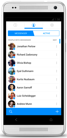 facebook messenger -kokemus Androidille