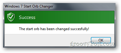 Käynnistä Orb Changer - Menestys!