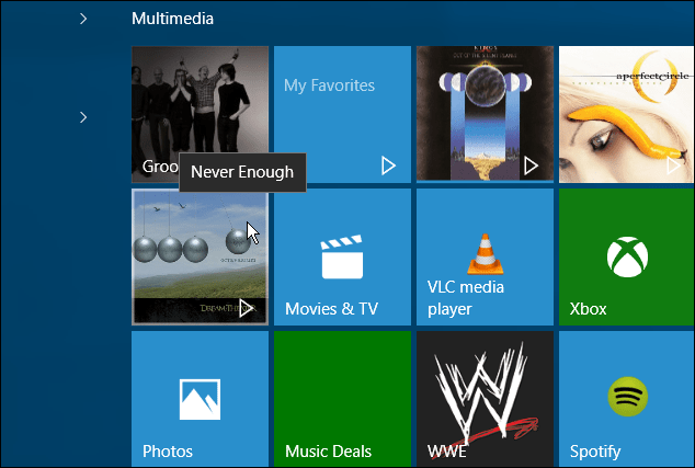 Käynnistä-valikko Windows 10